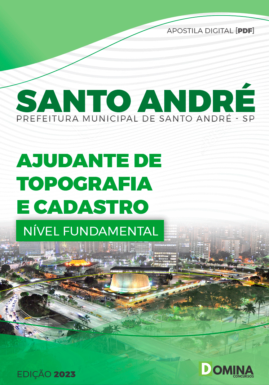 Apostila Pref Santo André SP 2023 Ajudante Topografia Cadastro