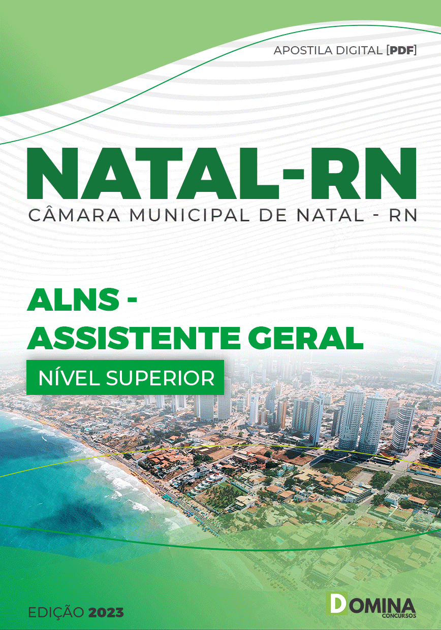 Apostila Digital Câmara Natal RN 2023 Assistente Geral