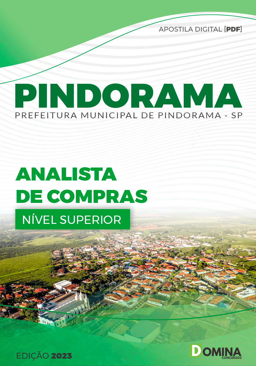 Apostila Concurso Perf Pindorama SP 2023 Analista Compras
