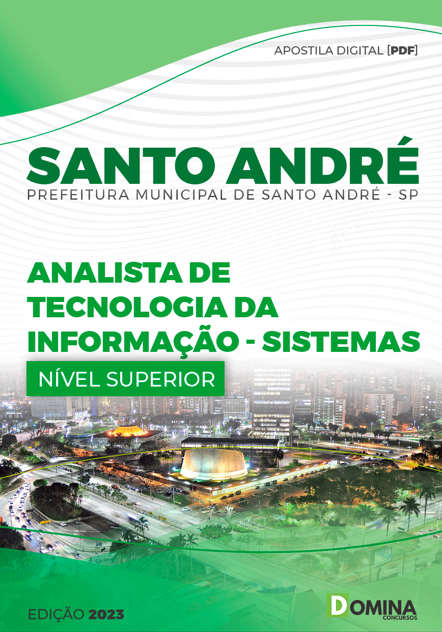 Apostila Pref Santo André SP 2023 Analista Tecn Informação Sistemas