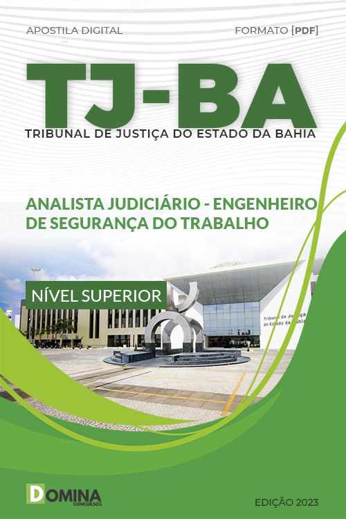Apostila TJ BA 2023 Analista Judiciário Engenheiro Segurança Trabalho