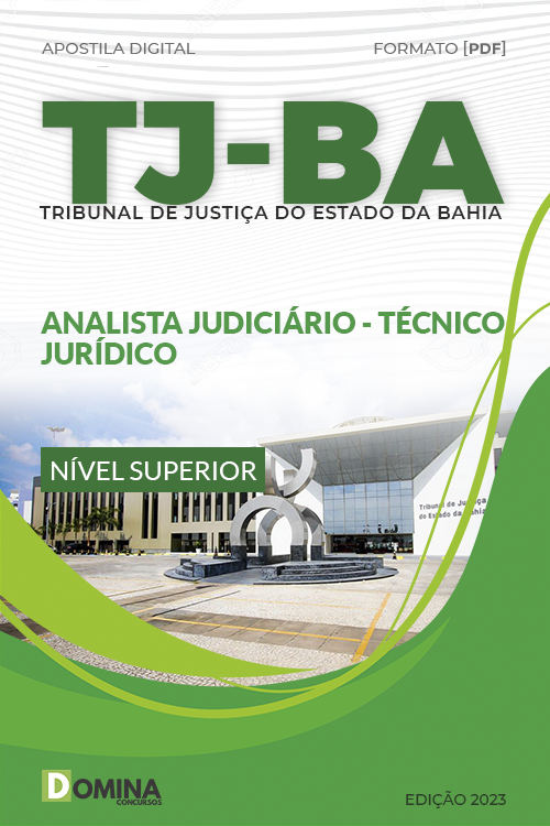 Apostila TJ BA 2023 Analista Judiciário Técnico Jurídico