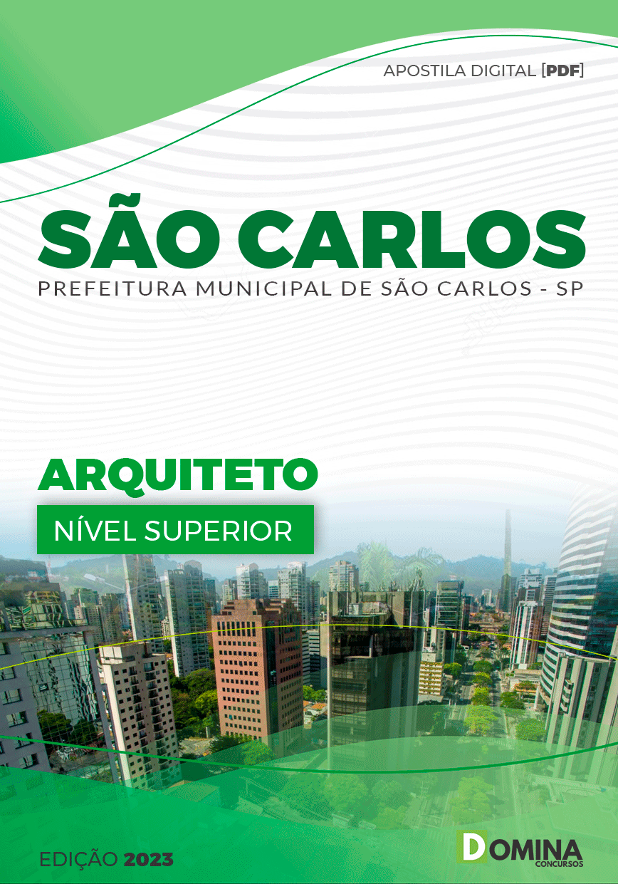 Apostila Digital Pref São Carlos SP 2023 Arquiteto