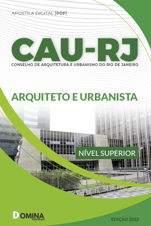 Apostila Digital Concurso CAU RJ 2023 Arquiteto Urbanista
