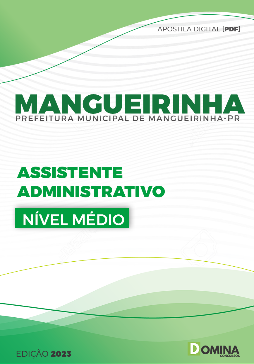 Apostila Pref Mangueirinha PR 2023 Assistente Administrativo