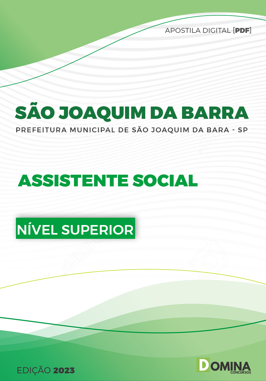 Apostila Pref São Joaquim da Barra SP 2023 Assistente Social