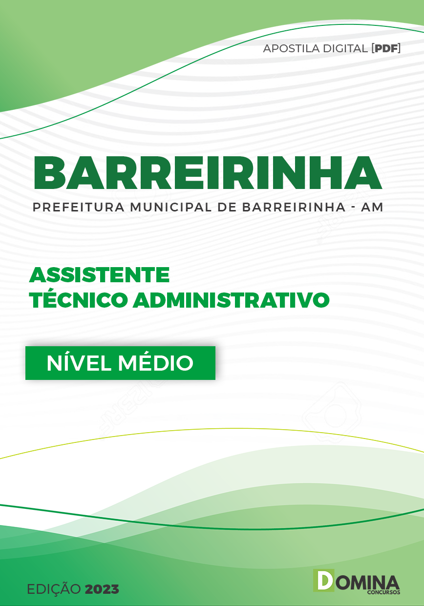Apostila Pref Barreirinha AM 2023 Assistente Técnico Administrativo