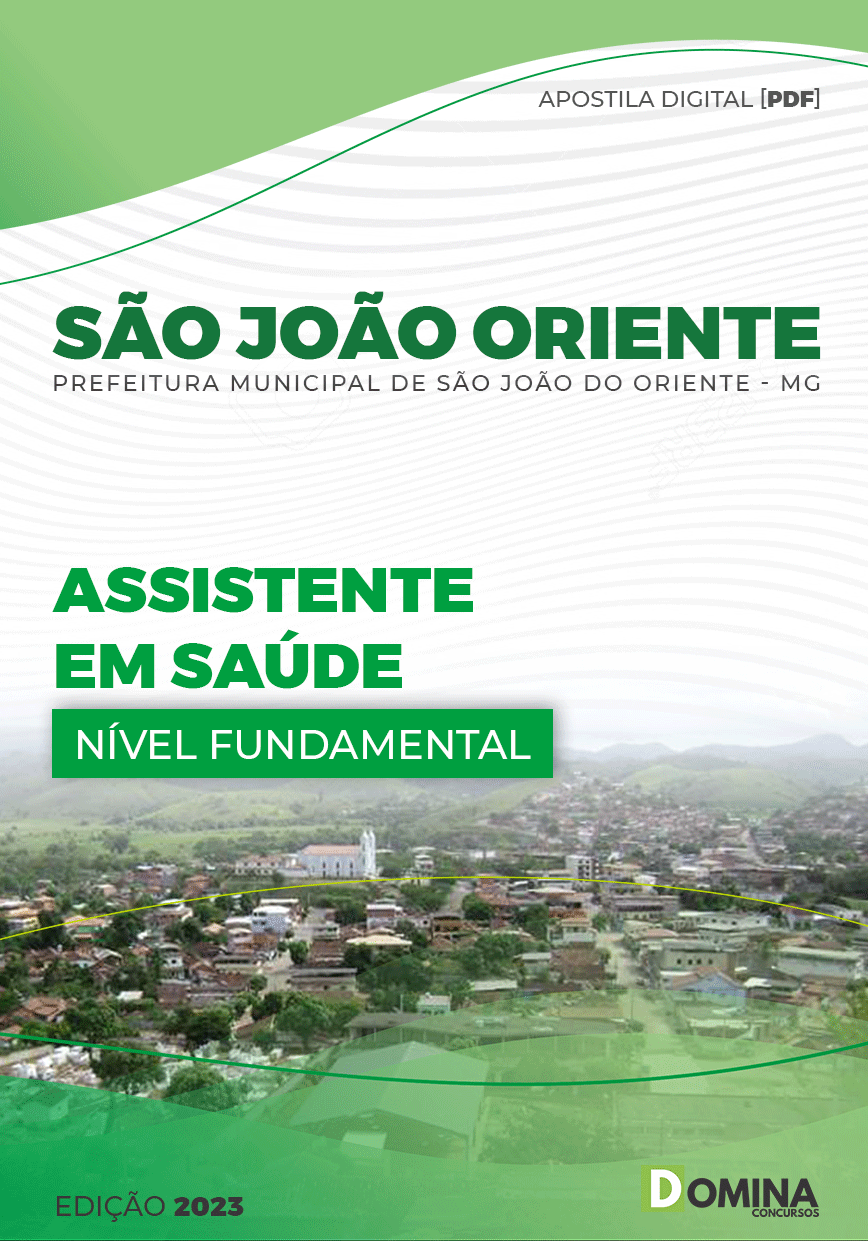 Apostila Pref São João Oriente MG 2023 Assistente Saúde