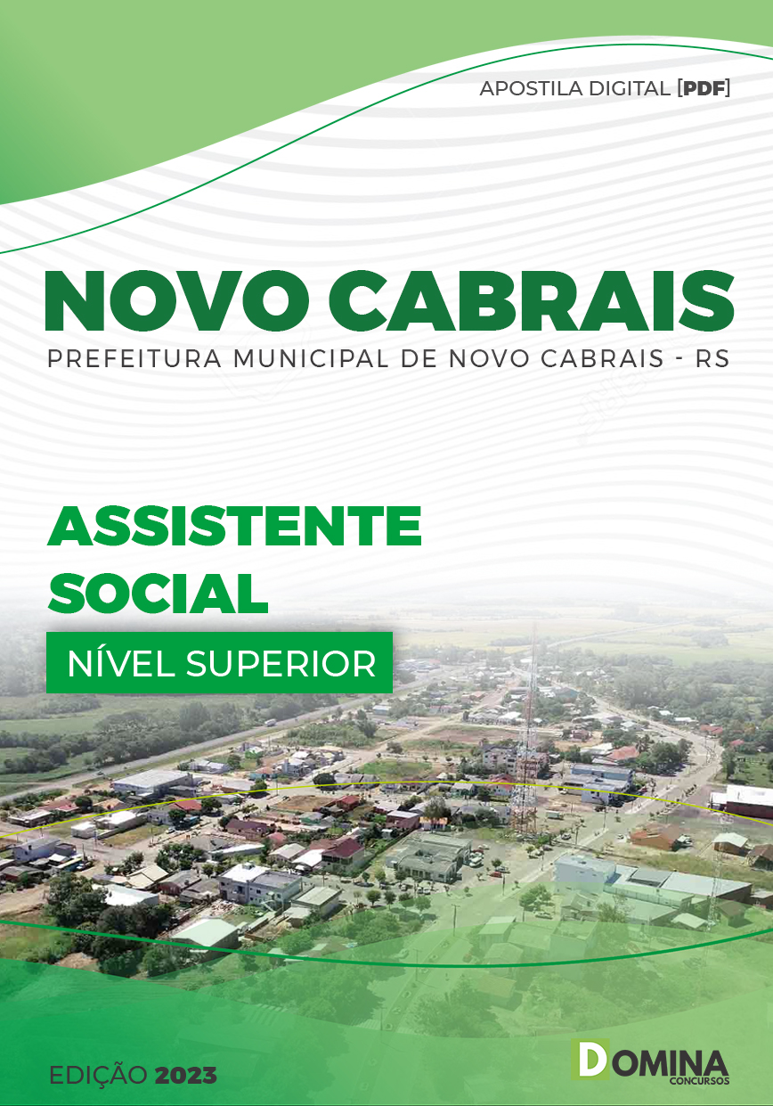 Apostila Digital Pref Novo Cabrais RS 2023 Assistente Social