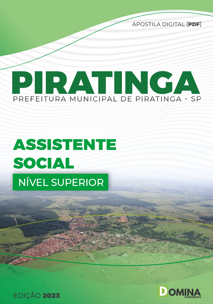 Apostila Digital Pref Piratininga SP 2023 Assistente Social