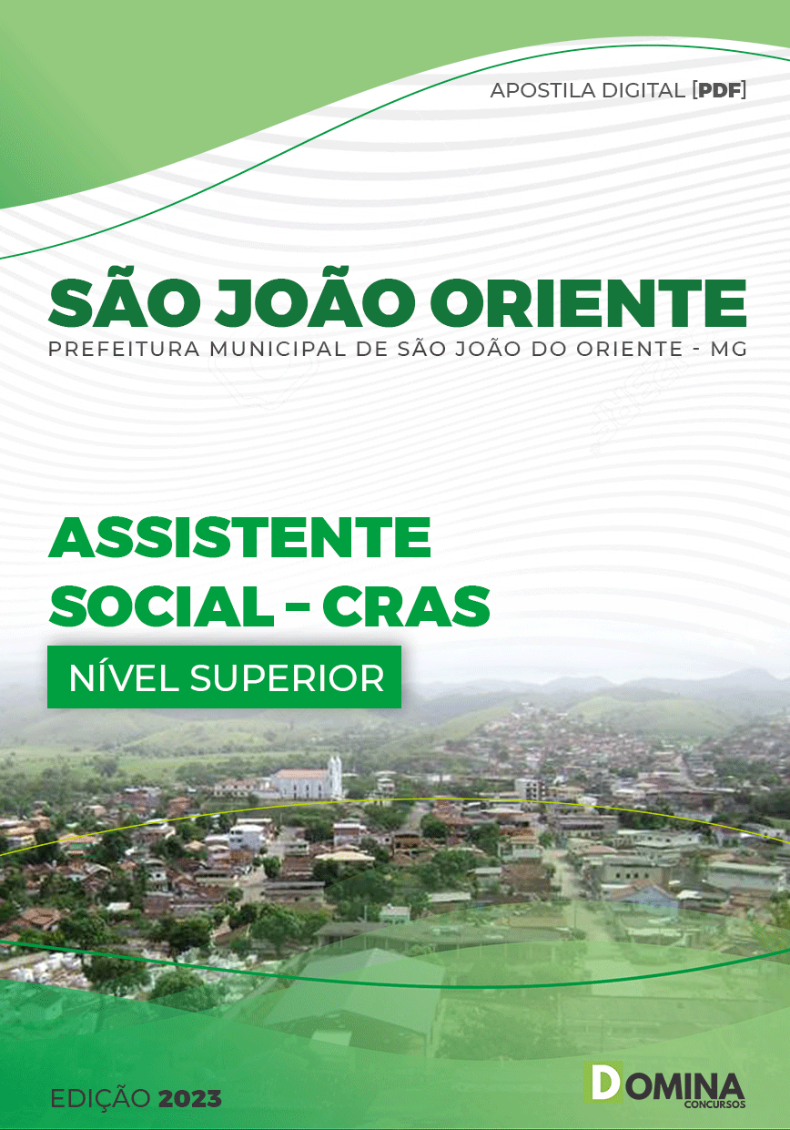 Apostila Pref São João Oriente MG 2023 Assistente Social CRAS