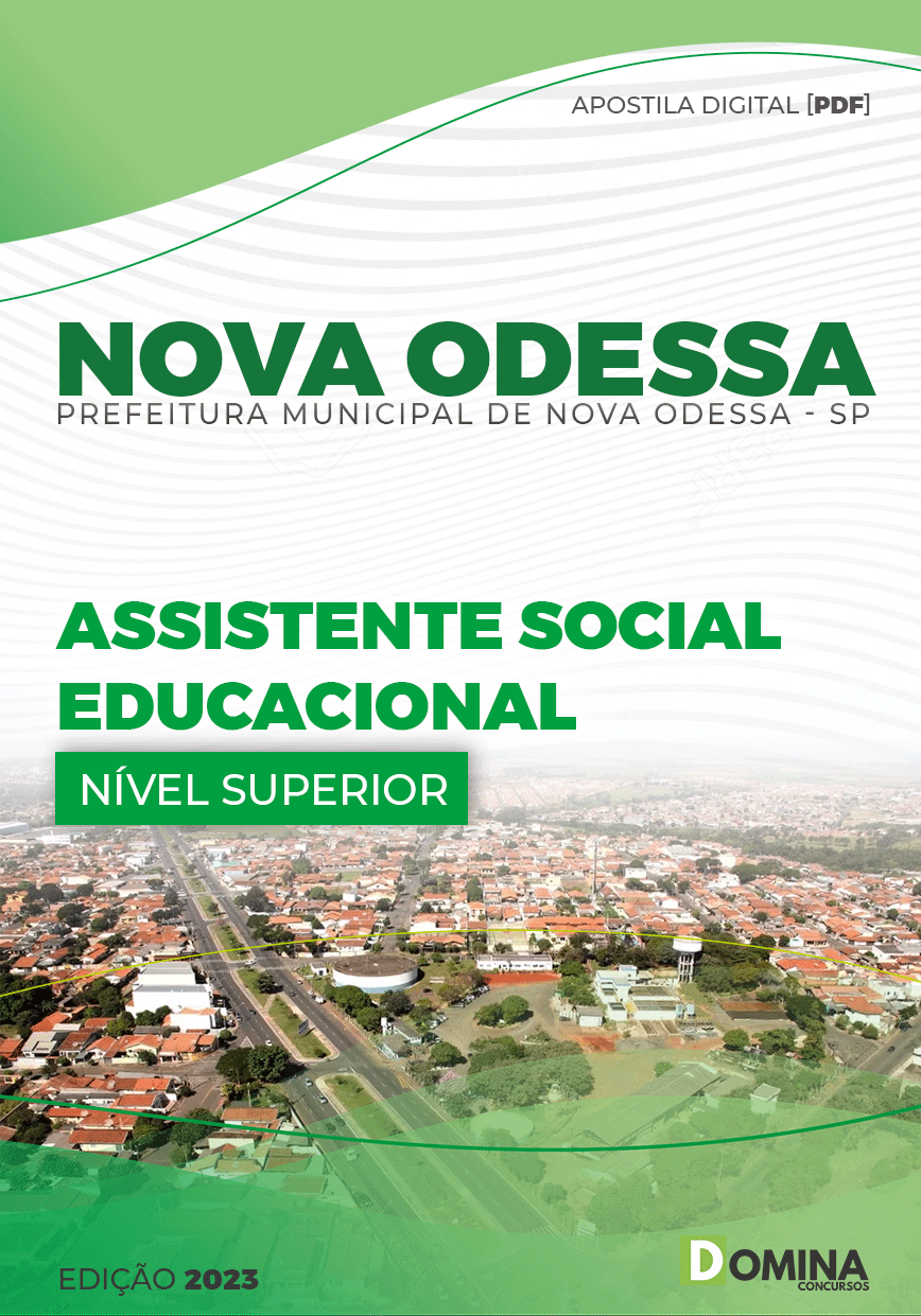 Apostila Pref Nova Odessa SP 2023 Assistente Social Educacional