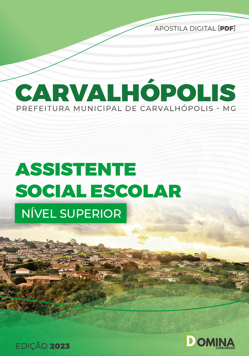 Apostila Pref Carvalhópolis MG 2023 Assistente Social Escolar