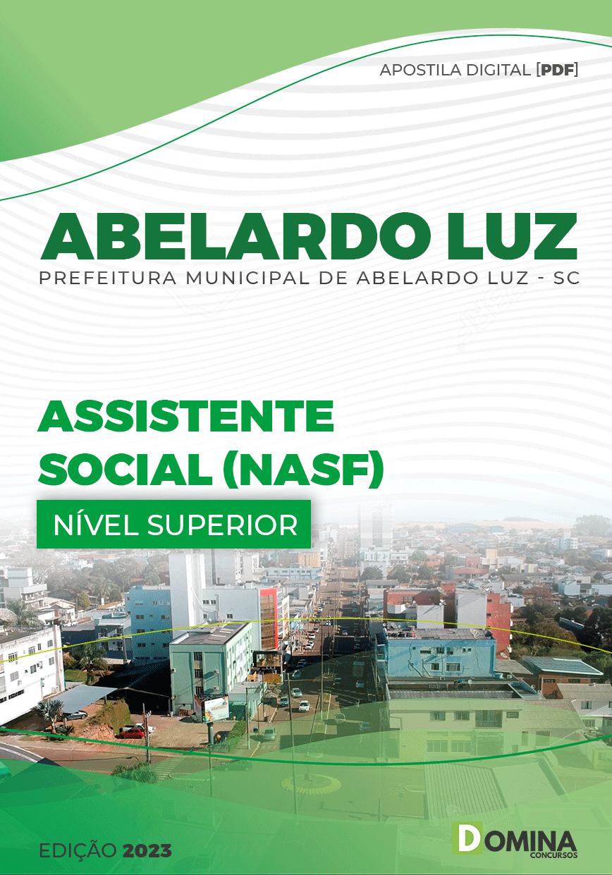 Apostila Digital Pref Abelardo Luz SC 2023 Assistente Social Nasf