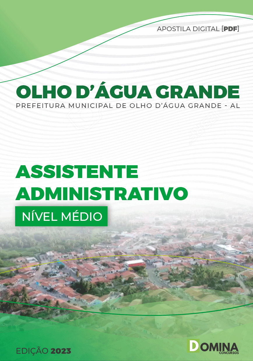 Apostila Pref Olho D’Água Grande AL 2023 Auxiliar Administrativo