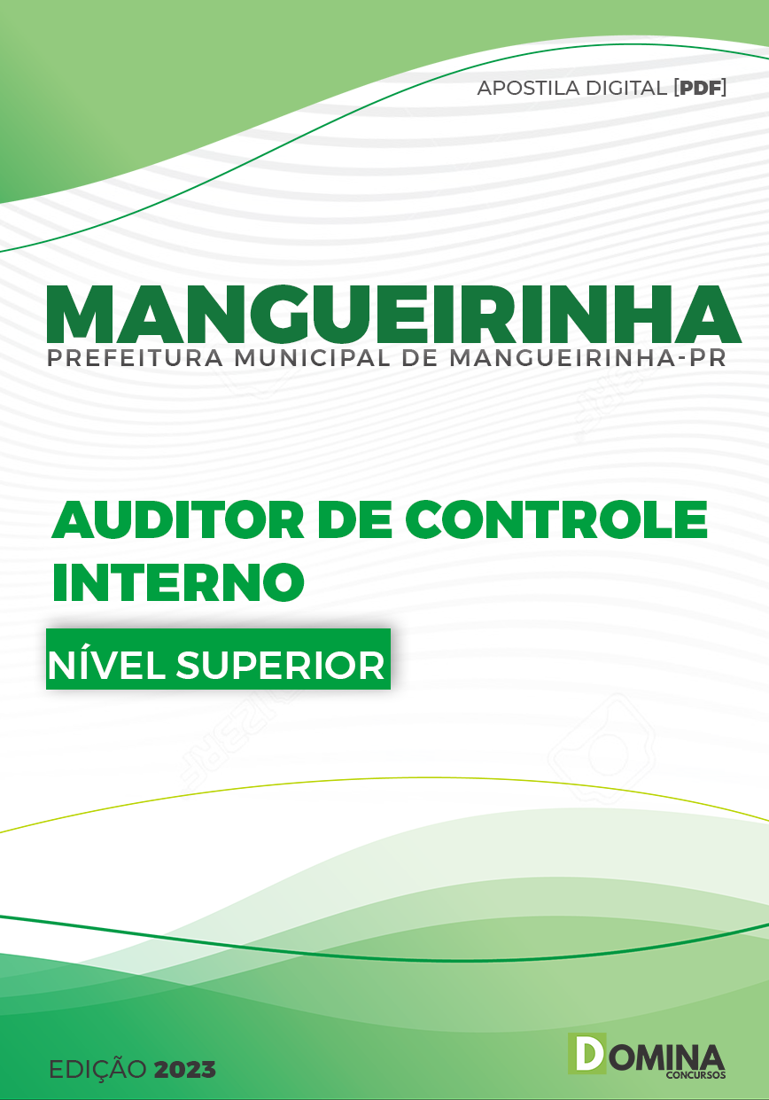 Apostila Pref Mangueirinha PR 2023 Auditor Controle Interno