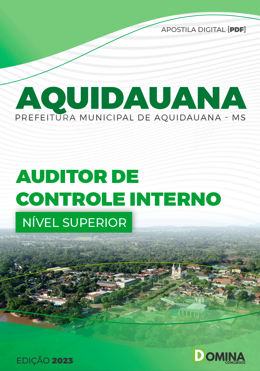 Apostila Pref Aquidauana MS 2023 Auditor Controle Interno