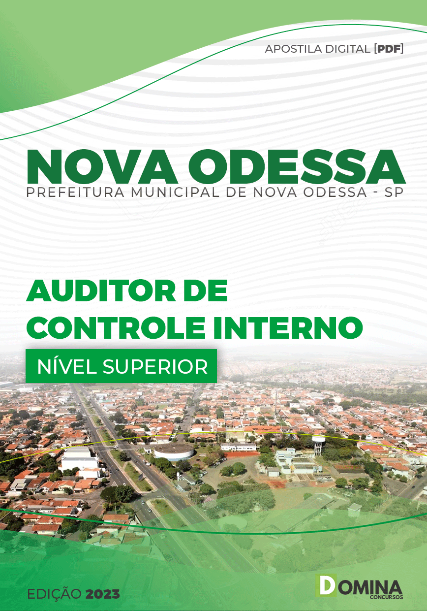 Apostila Pref Nova Odessa SP 2023 Auditor Controle Interno