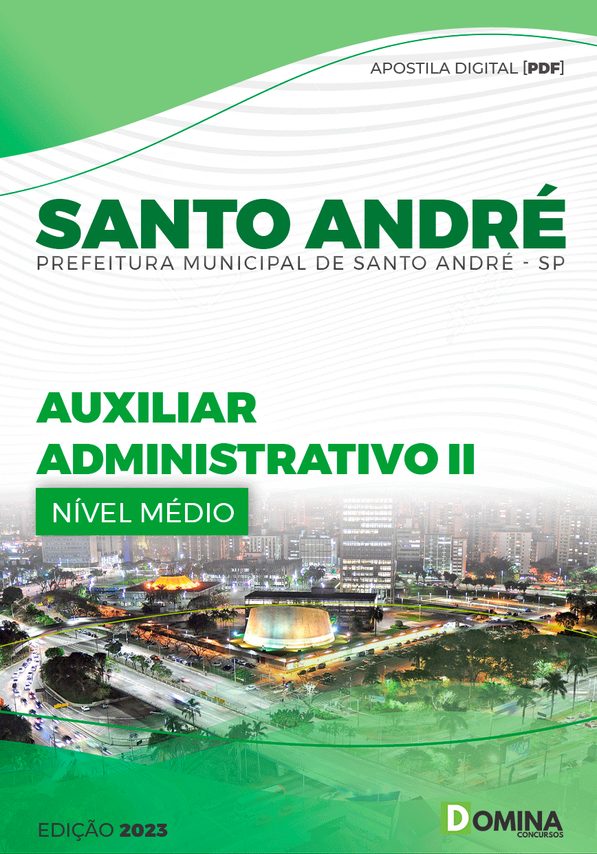 Apostila Pref Santo André SP 2023 Auxiliar Administrativo II