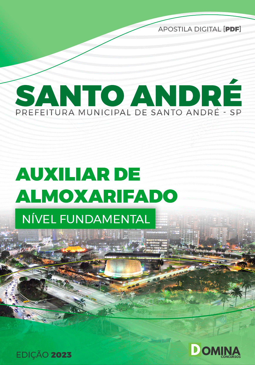Apostila Pref Santo André SP 2023 Auxiliar Almoxarifado