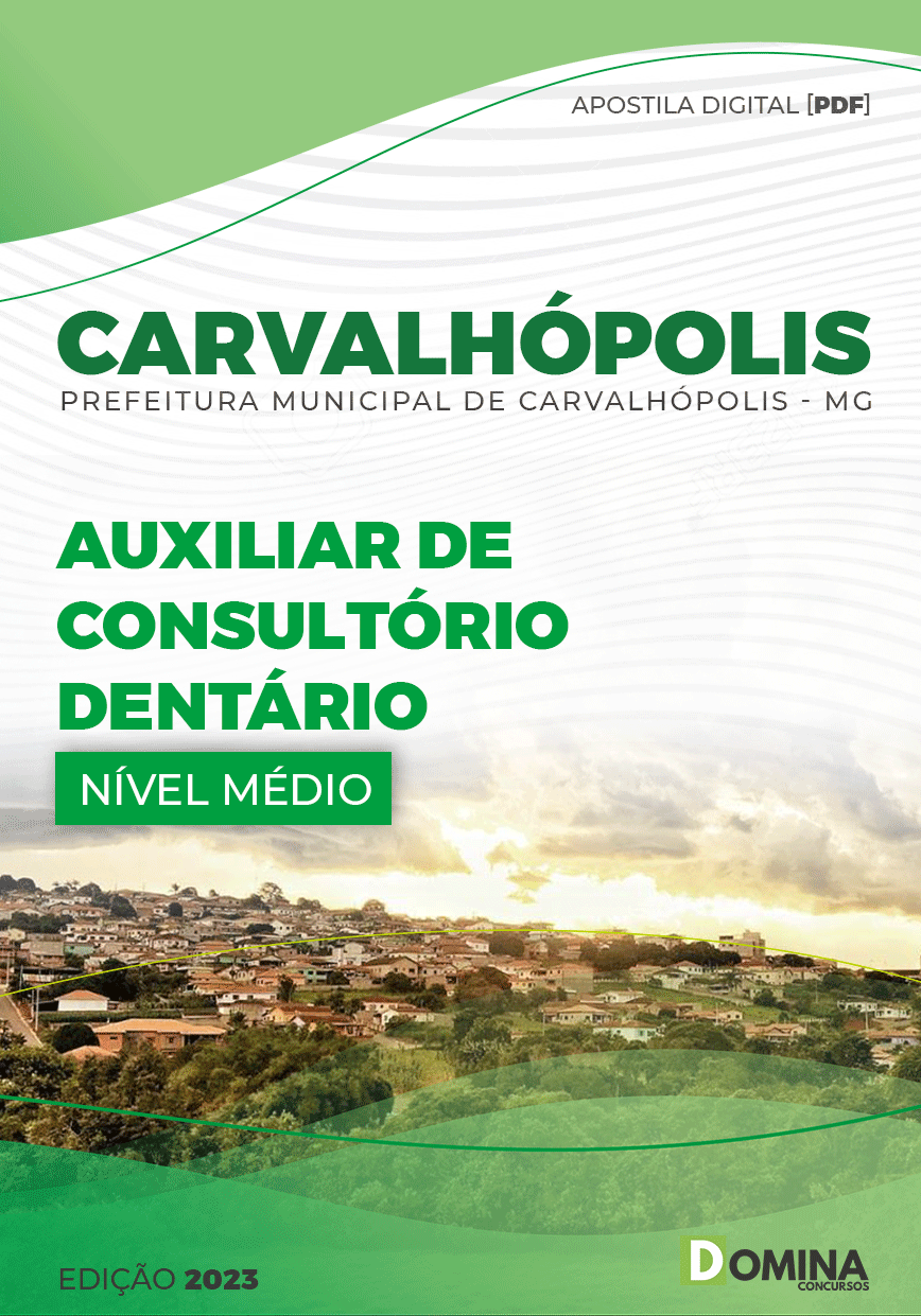 Apostila Pref Carvalhópolis MG 2023 Auxiliar Consultório Dentário