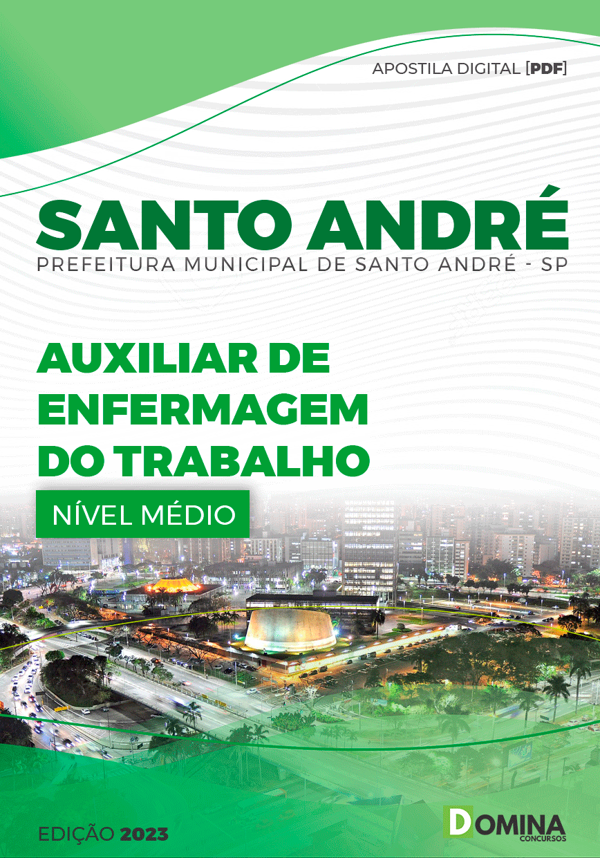 Apostila Pref Santo André SP 2023 Auxiliar Enfermagem Trabalho