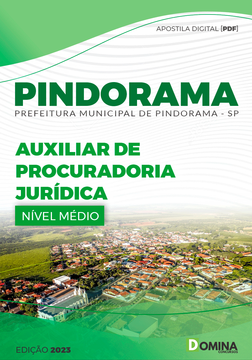 Apostila Concurso Pref Pindorama SP 2023 Auxiliar Procuradoria