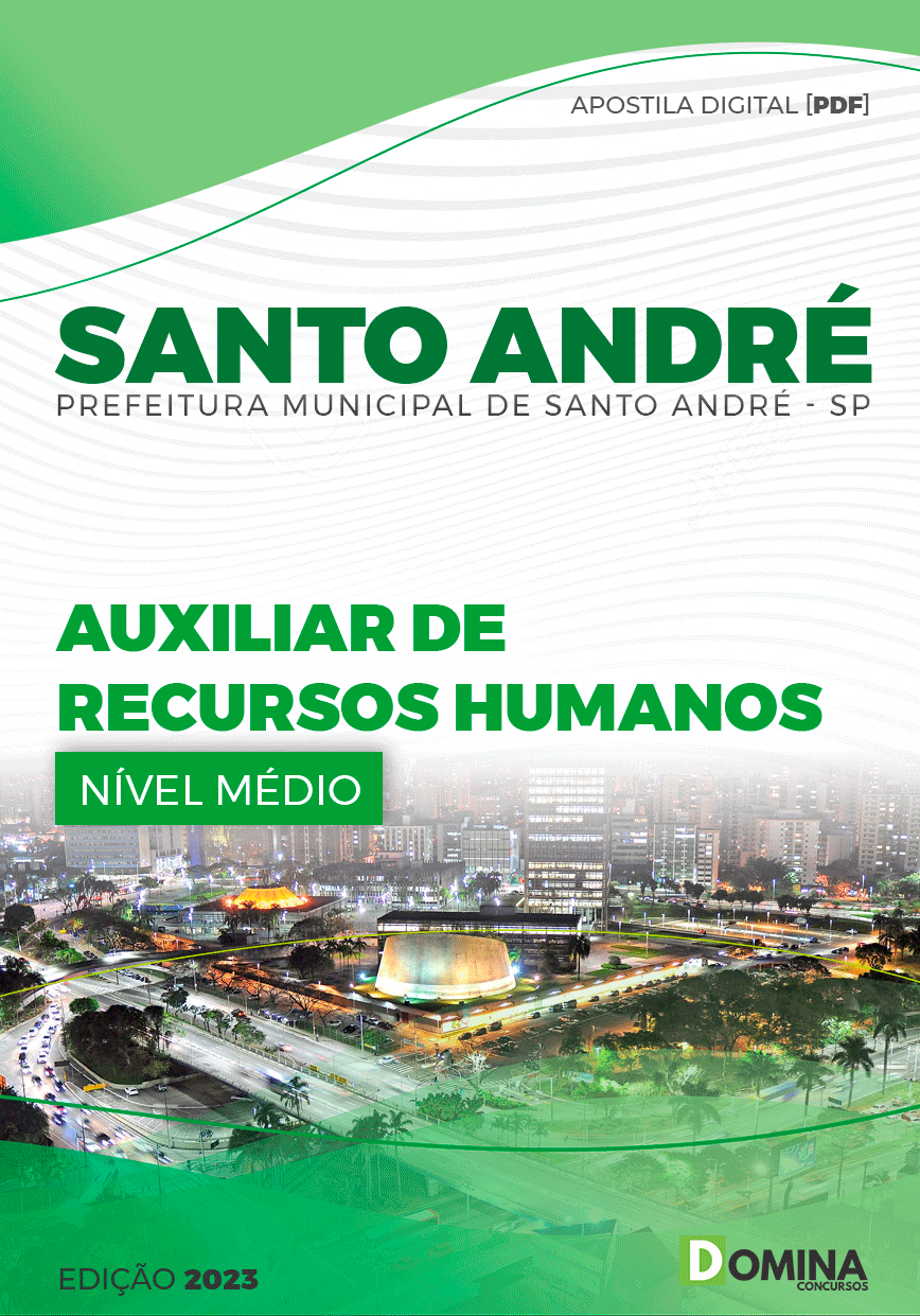 Apostila Pref Santo André SP 2023 Auxiliar Recursos Humanos