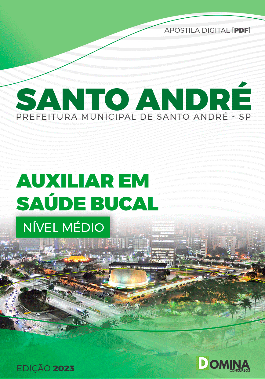 Apostila Digital Pref Santo André SP 2023 Auxiliar Saúde Bucal