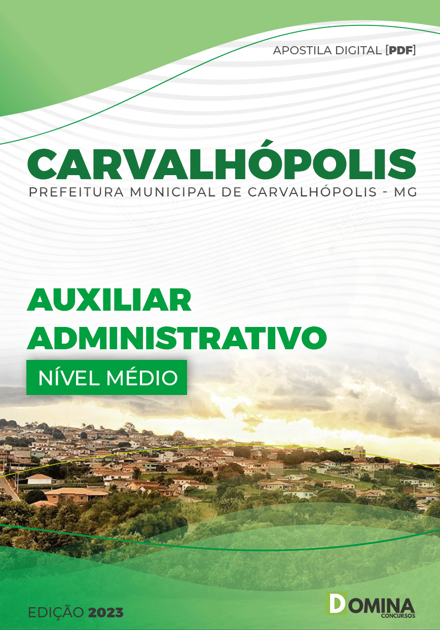 Apostila Pref Carvalhópolis MG 2023 Auxiliar Administrativo