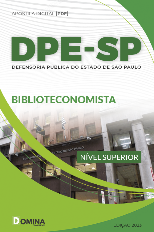 Apostila Digital Concurso DPE SP 2023 Biblioteconomista