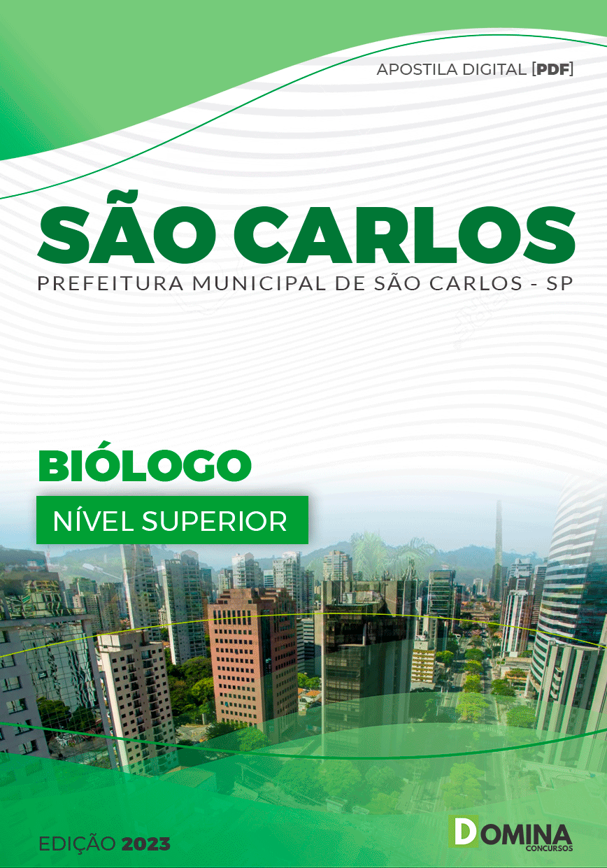 Apostila Concurso Pref São Carlos SP 2023 Biólogo
