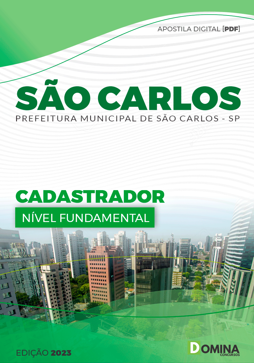 Apostila Digital Pref São Carlos SP 2023 Cadastrador