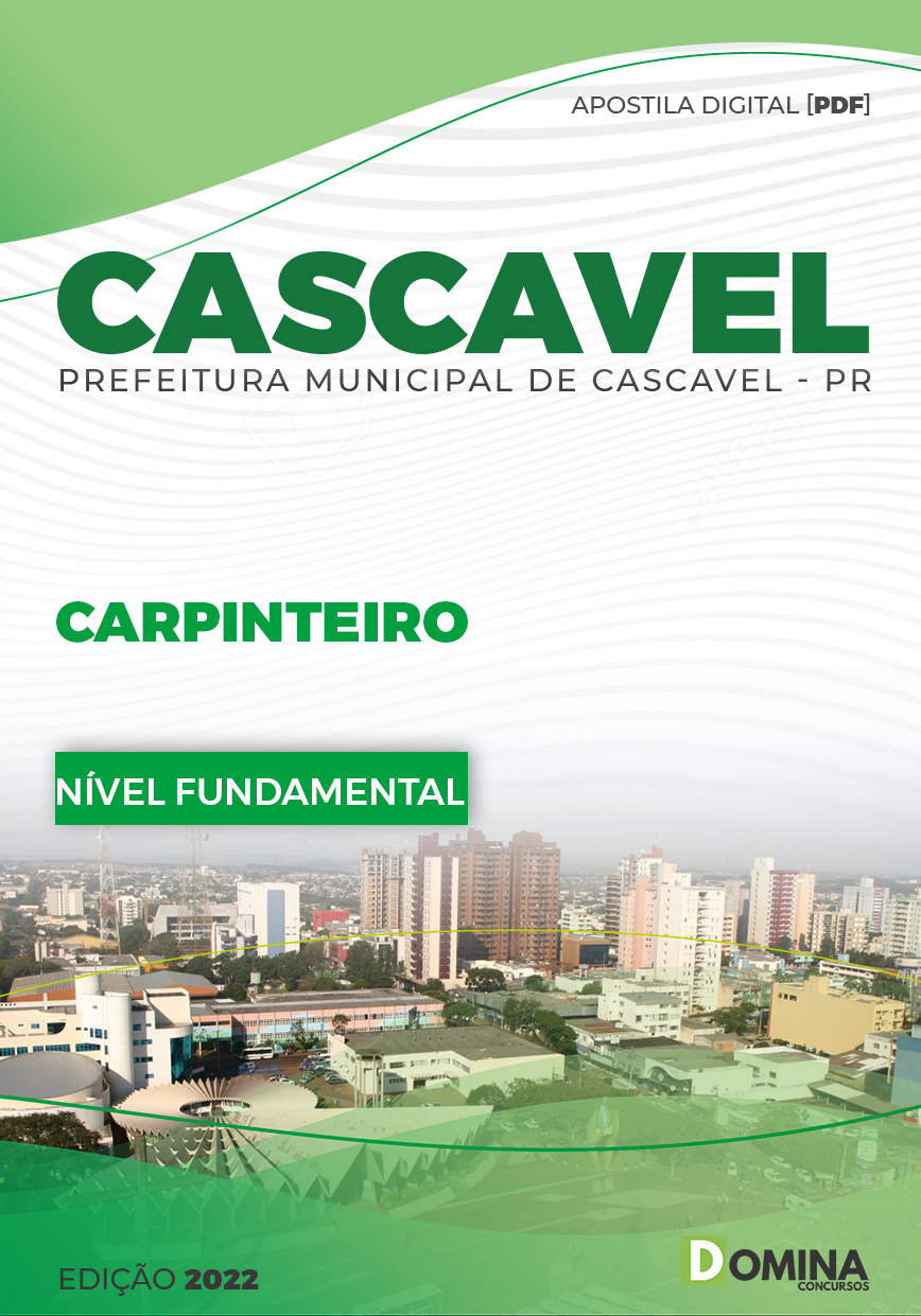 Apostila Concurso Pref Cascavel PR 2023 Carpinteiro