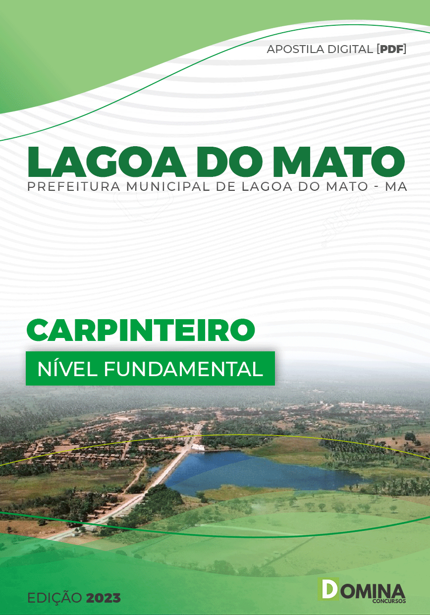 Apostila Digital Pref Lagoa Do Mato MA 2023 Carpinteiro