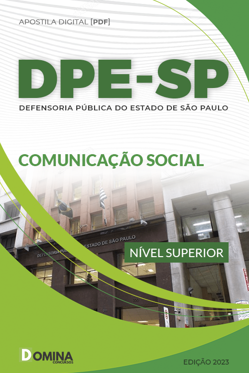 Apostila Digital Concurso DPE SP 2023 Comunicação Social