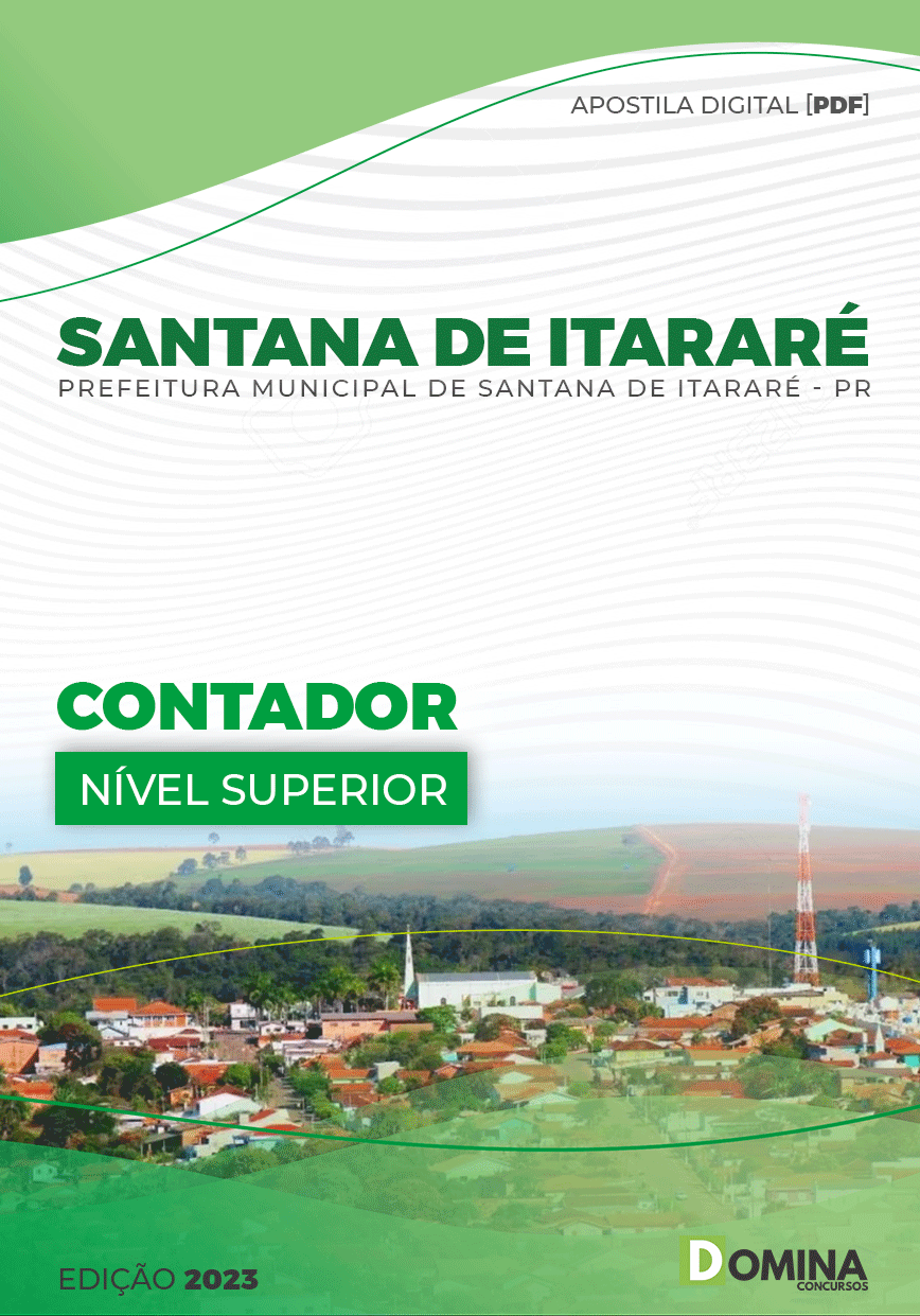 Apostila Pref Santana do Itararé PR 2023 Contador