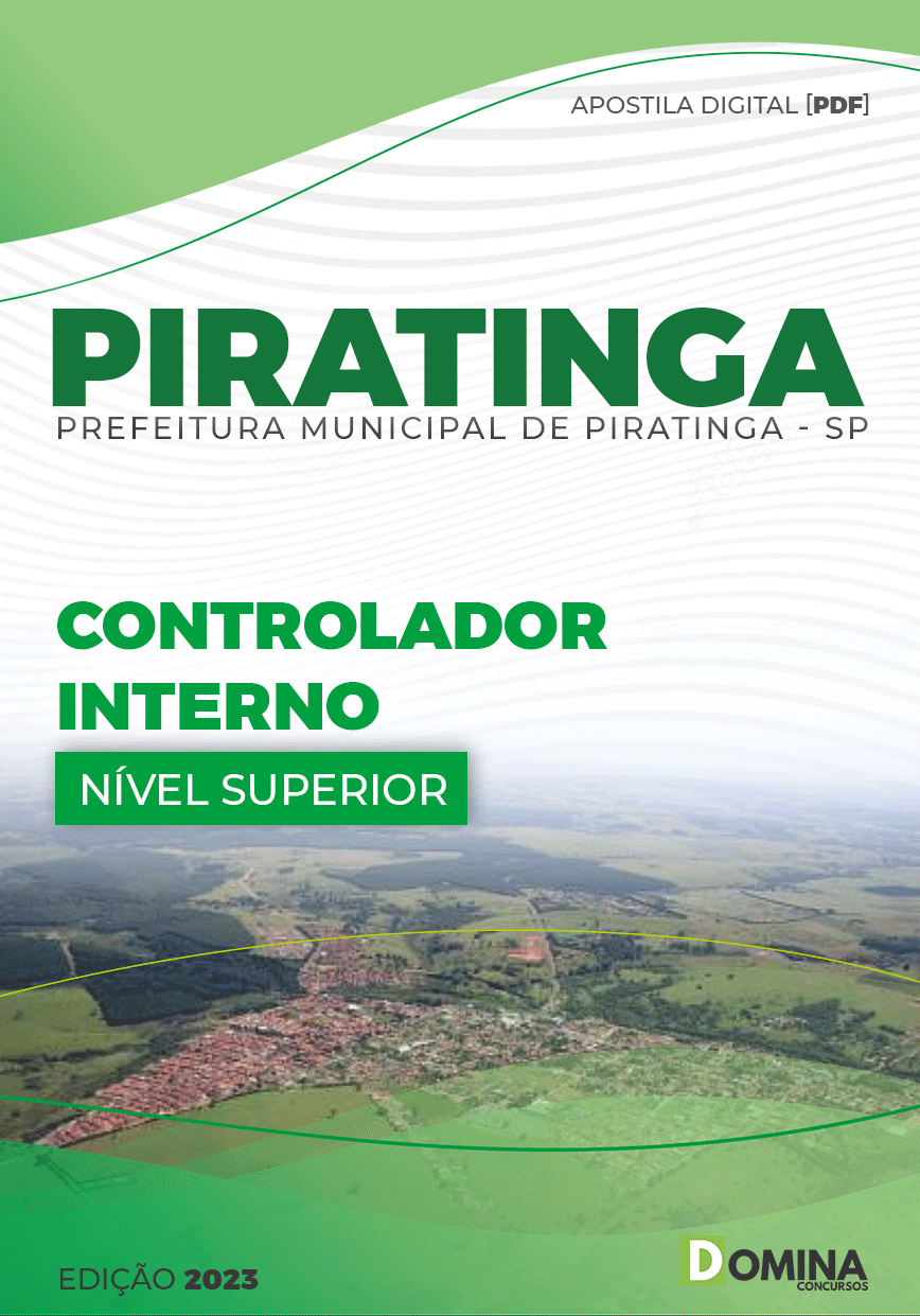 Apostila Digital Pref Piratininga SP 2023 Controlador Interno