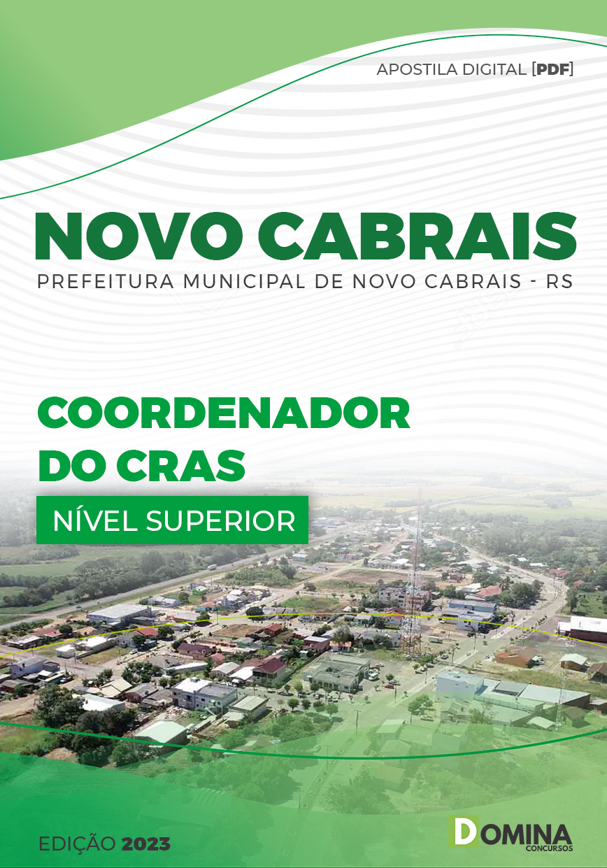 Apostila Digital Pref Novo Cabrais RS 2023 Coordenador CRAS