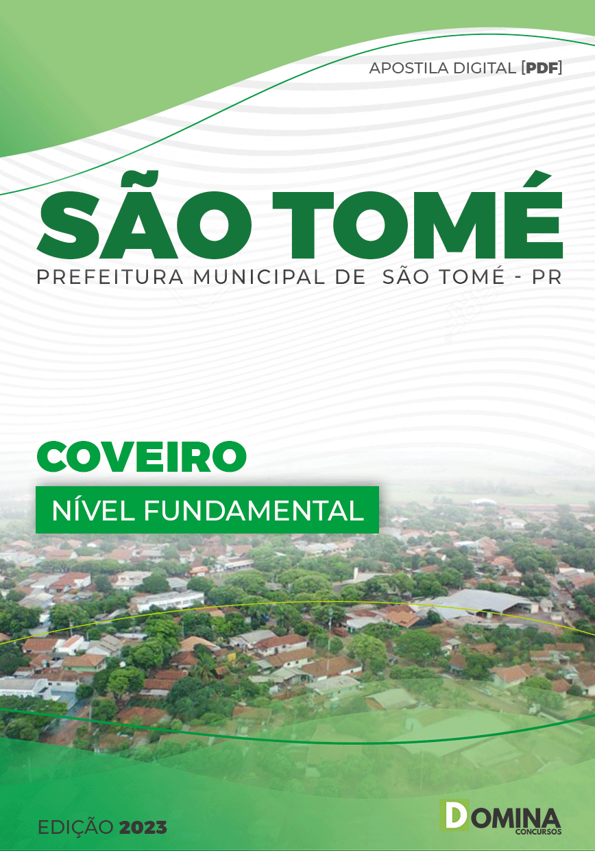 Apostila Concurso Pref São Tomé PR 2023 Coveiro