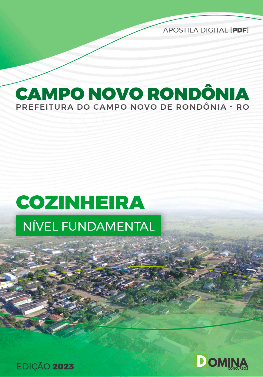 Apostila Pref Campo Novo Rondônia RO 2023 Cozinheira