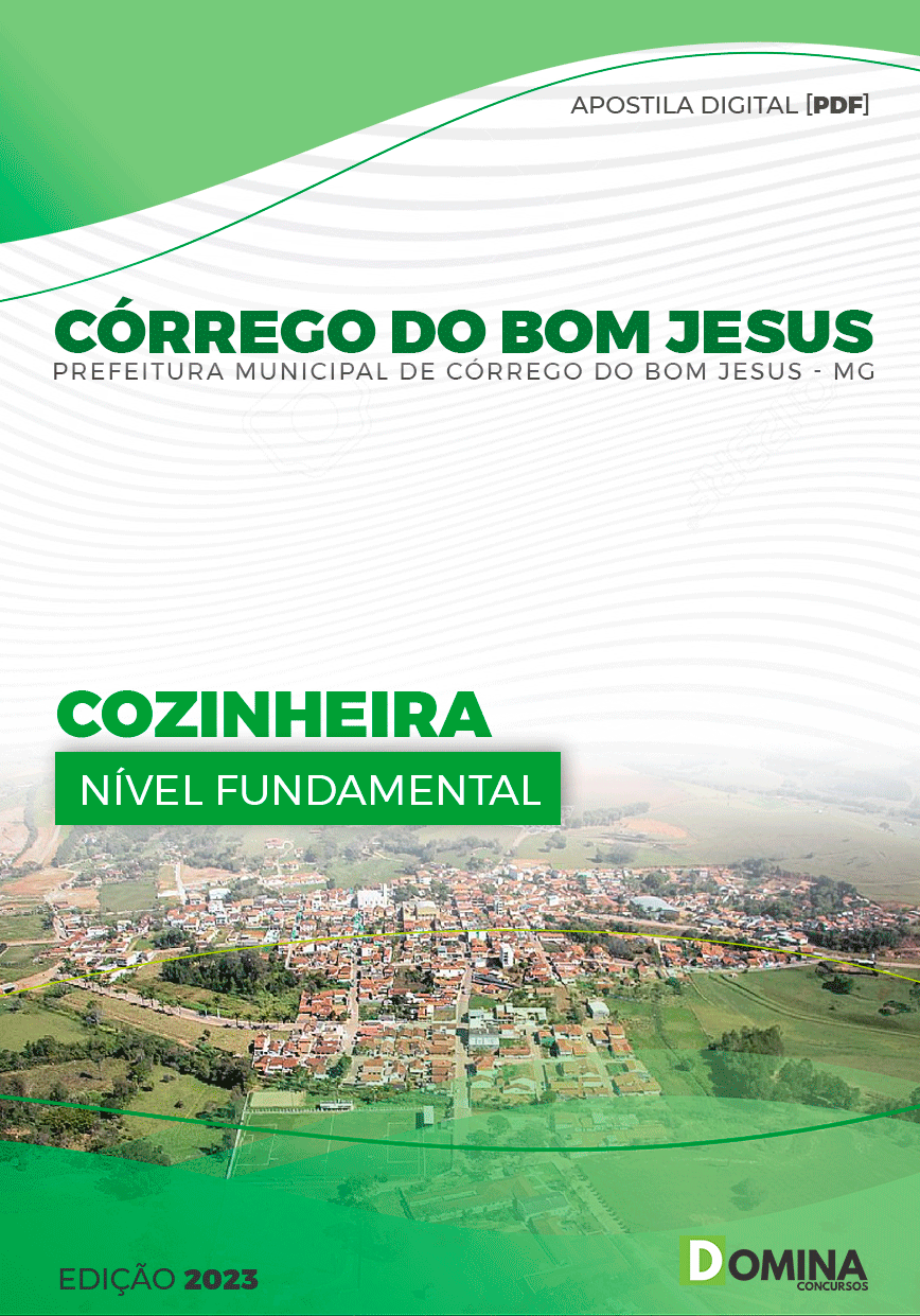 Apostila Pref Córrego Bom Jesus MG 2023 Cozinheira