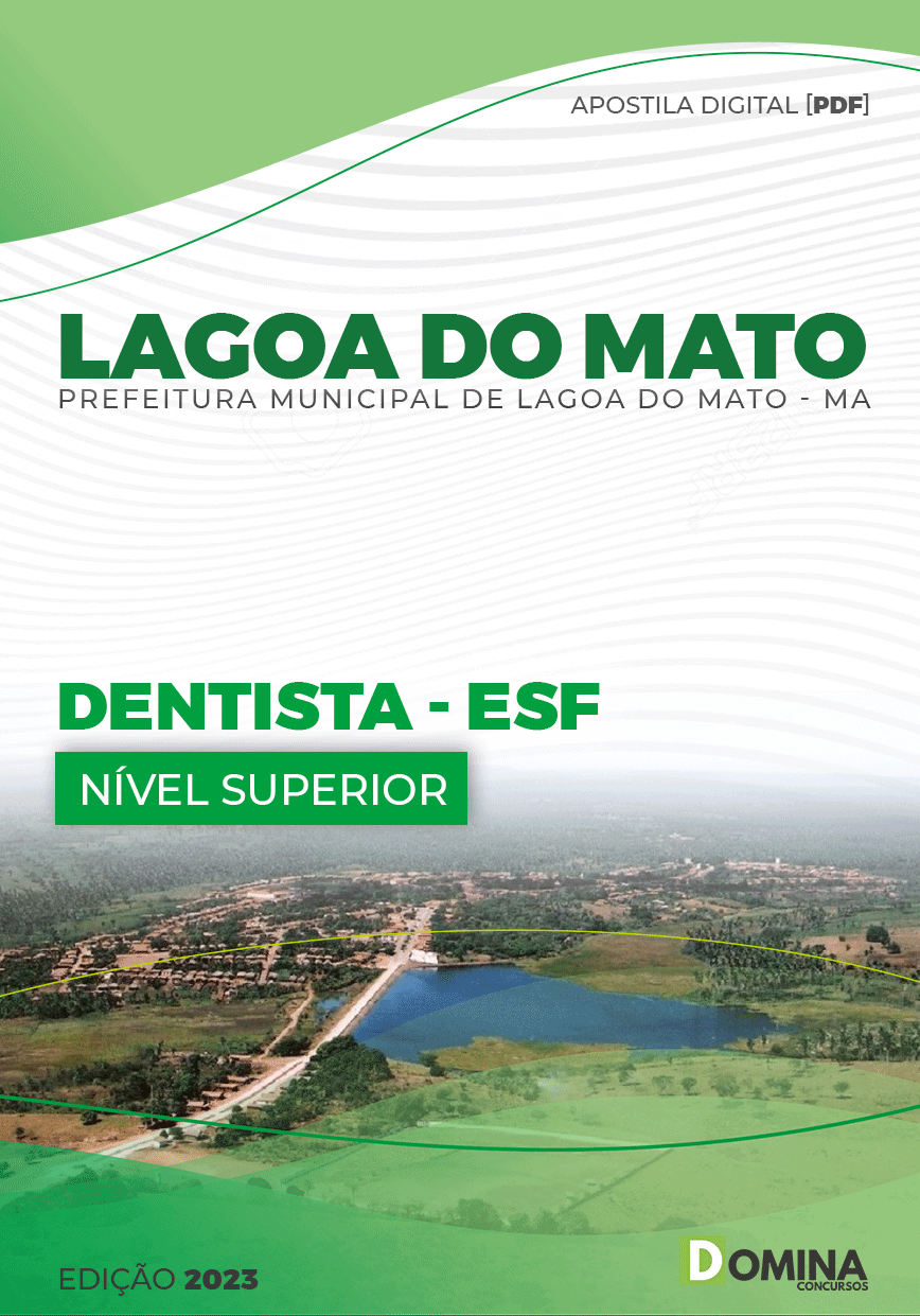 Apostila Pref Lagoa Do Mato MA 2023 Dentista ESF