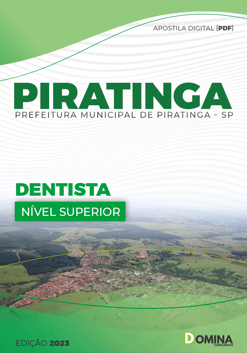 Apostila Concurso Pref Piratininga SP 2023 Dentista