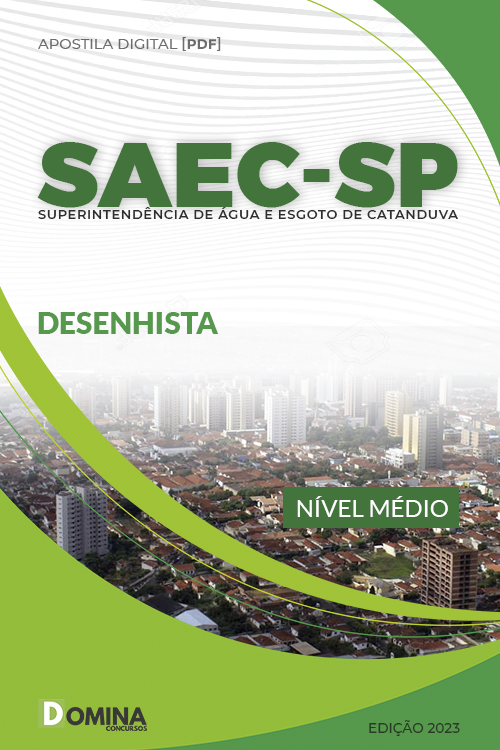 Apostila Digital Concurso SAEC SP 2023 Desenhista