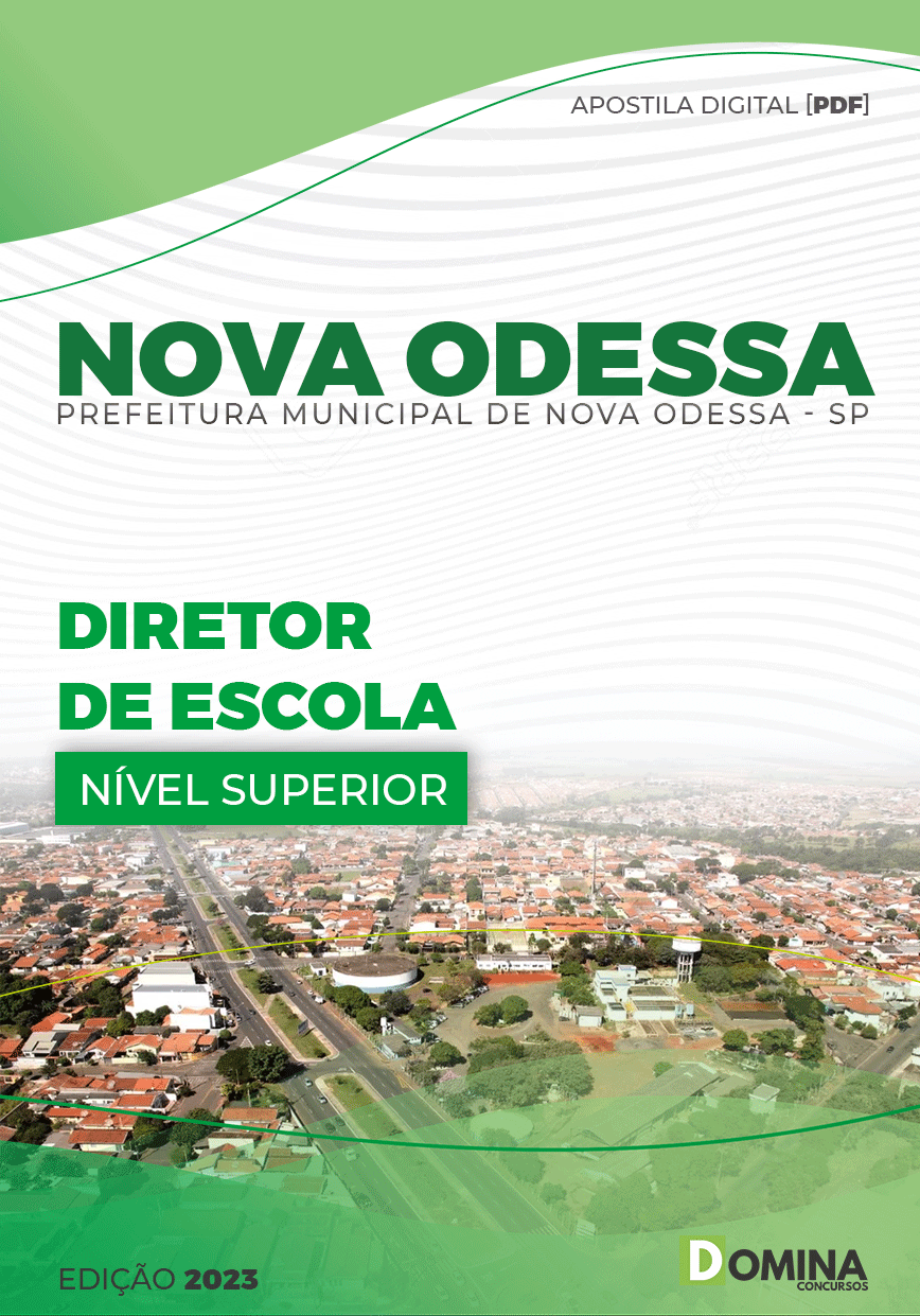 Apostila Pref Nova Odessa SP 2023 Diretor Escola