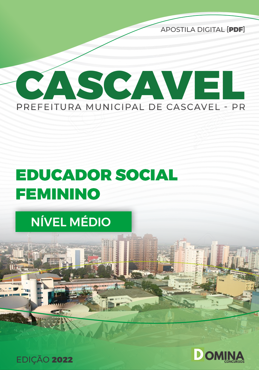 Apostila Pref Cascavel PR 2023 Educador Social Feminino