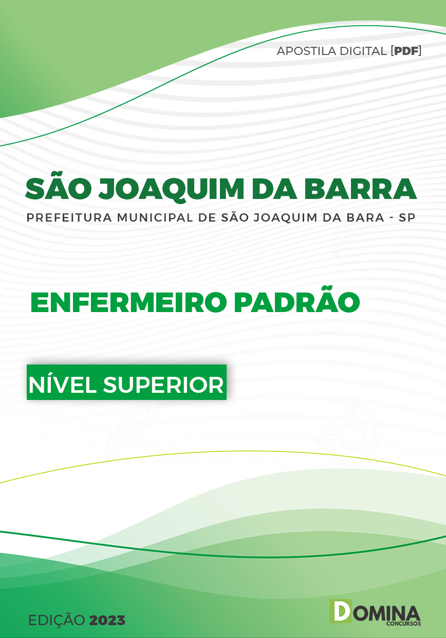 Apostila Pref São Joaquim da Barra SP 2023 Enfermeiro Padrão