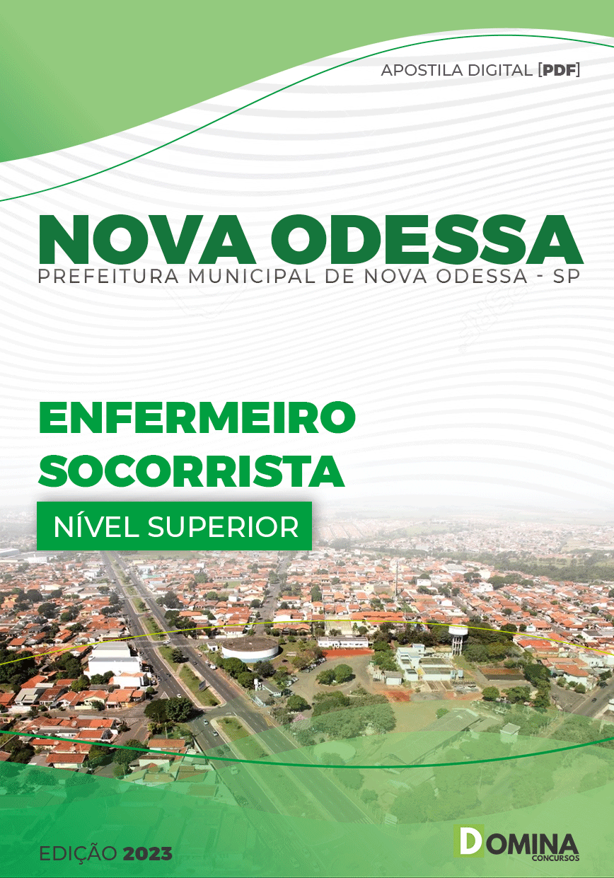 Apostila Pref Nova Odessa SP 2023 Enfermeiro Socorrista