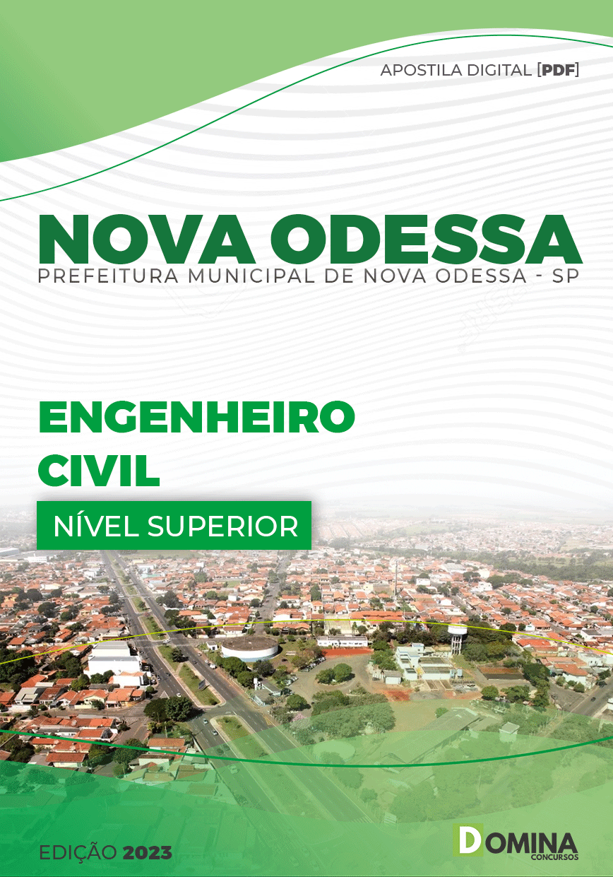 Apostila Pref Nova Odessa SP 2023 Engenheiro Civil